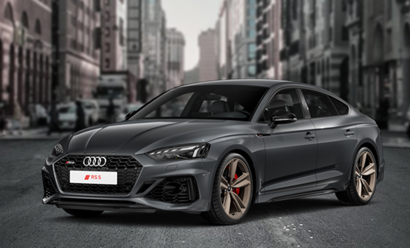 grauer Audi RS 5 Sportback Front