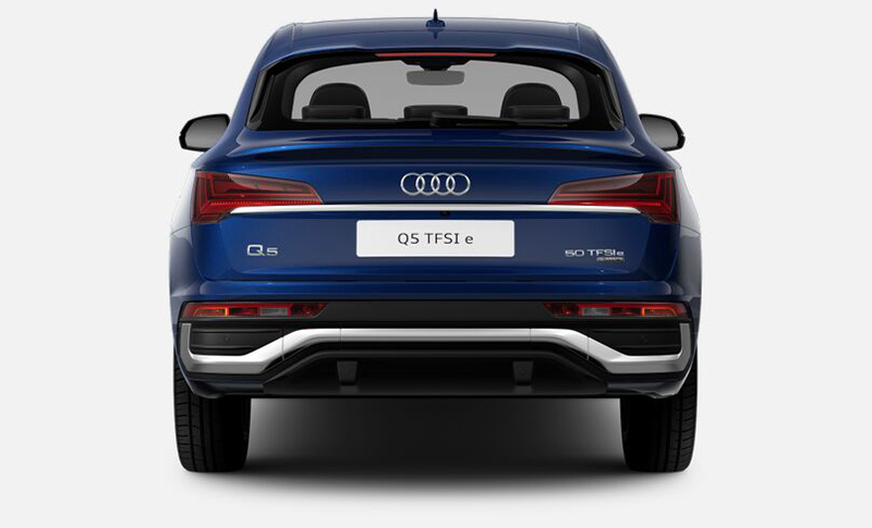 Audi Q5 Sportback TFSI e Heckansicht 