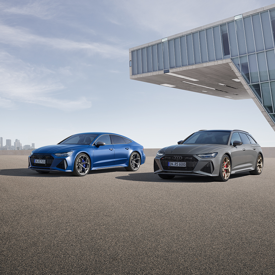 Zwei Audi RS 7 Sportback 