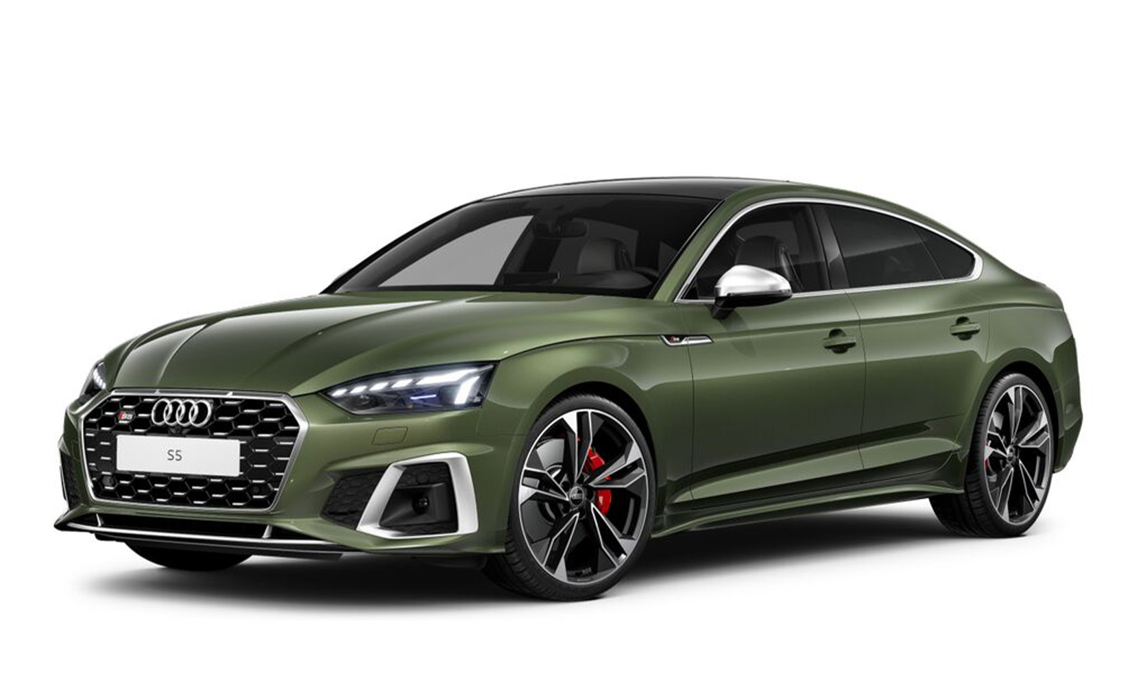 gr&uuml;ner Audi S5 Sportback Front