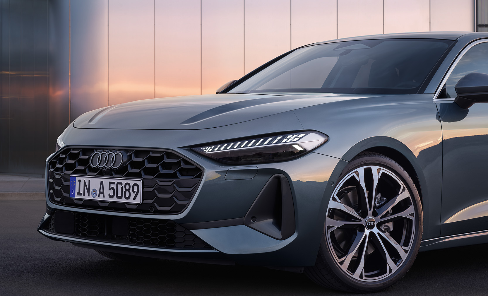 Eine Detailaufnahme der Front vom A5