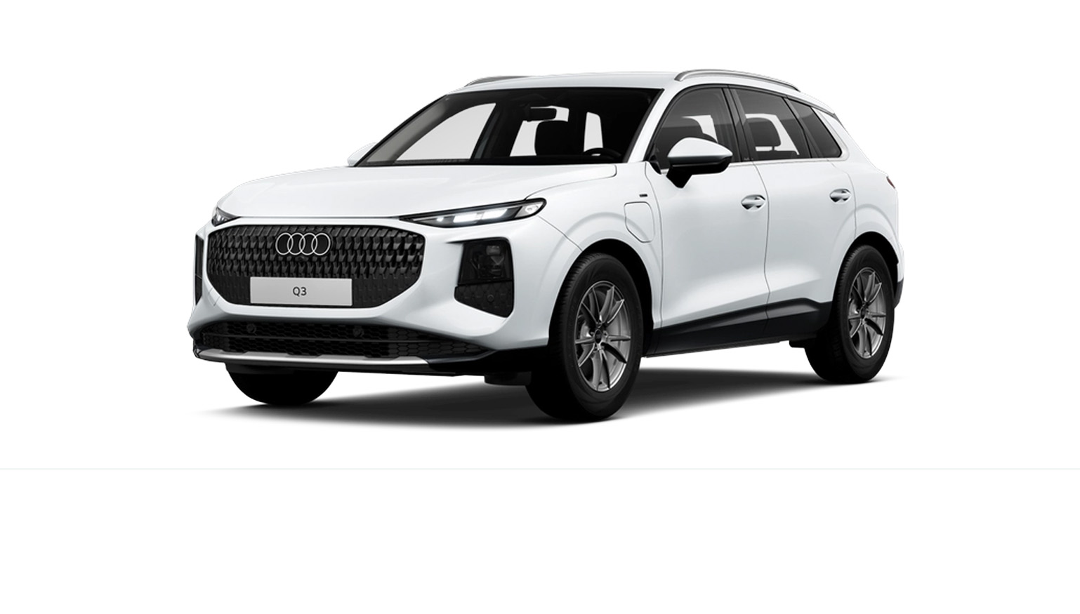 wei&szlig; Audi Q3 SUV e-hybrid
