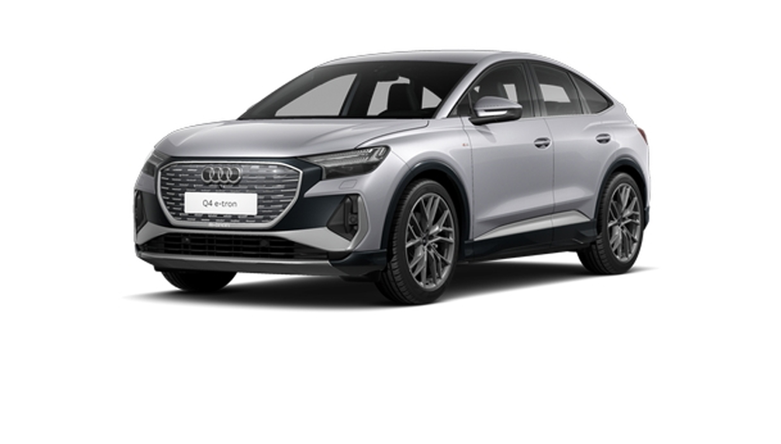 grauer Audi Q4 Sportback e-tron 