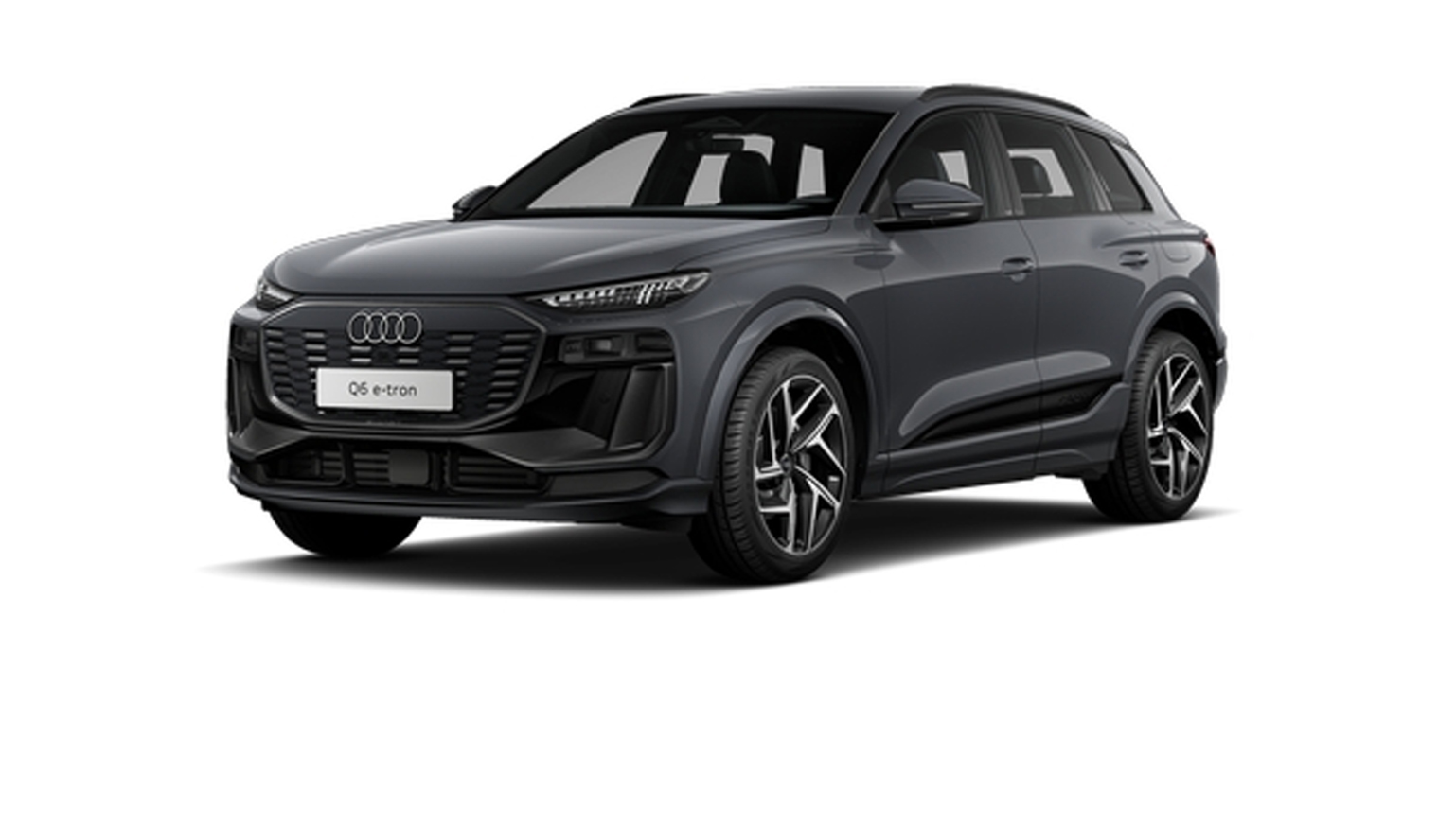 dunkelgrauer Audi Q6 SUV e-tron 
