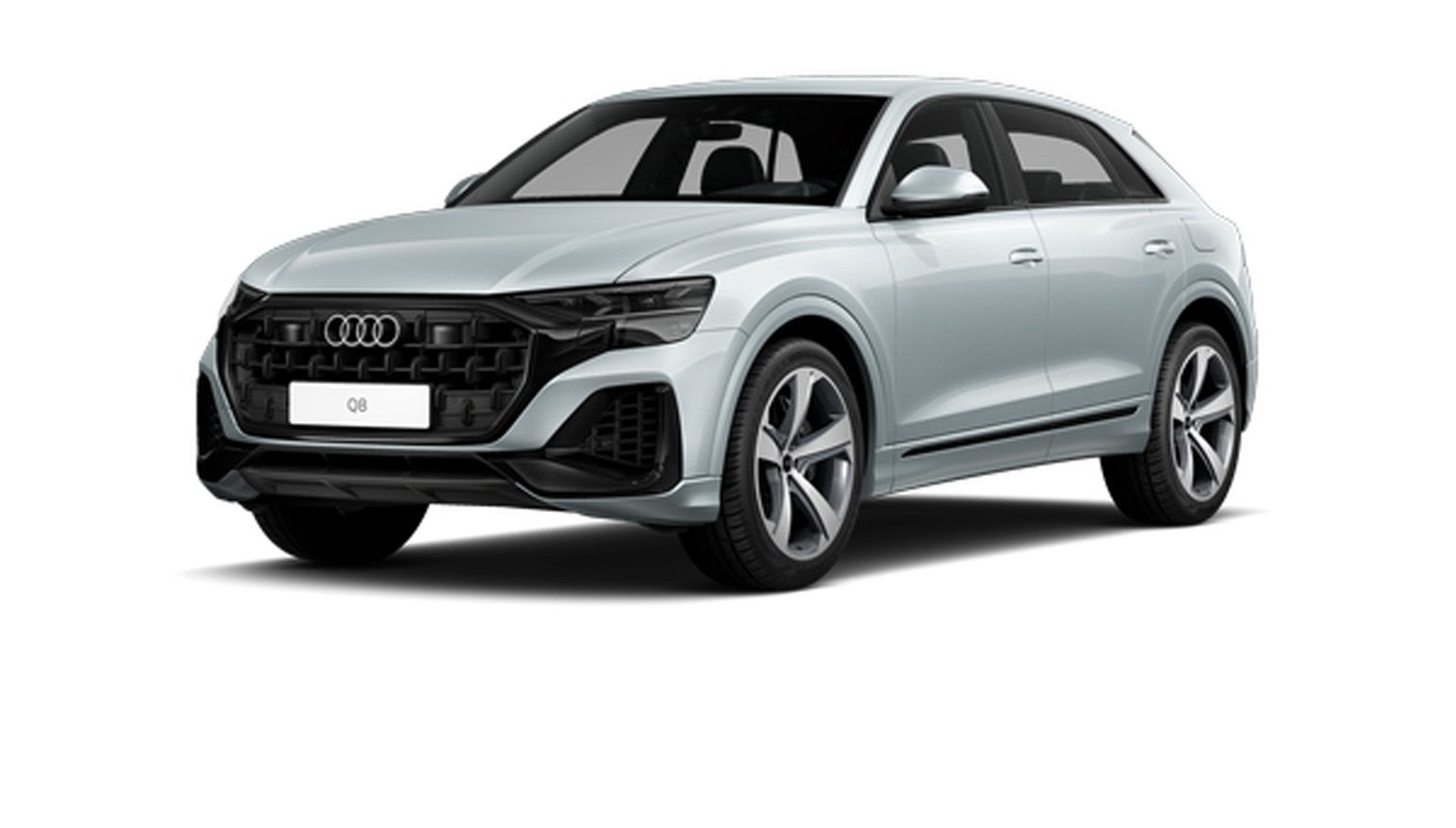 grauer Audi Q8 SUV 