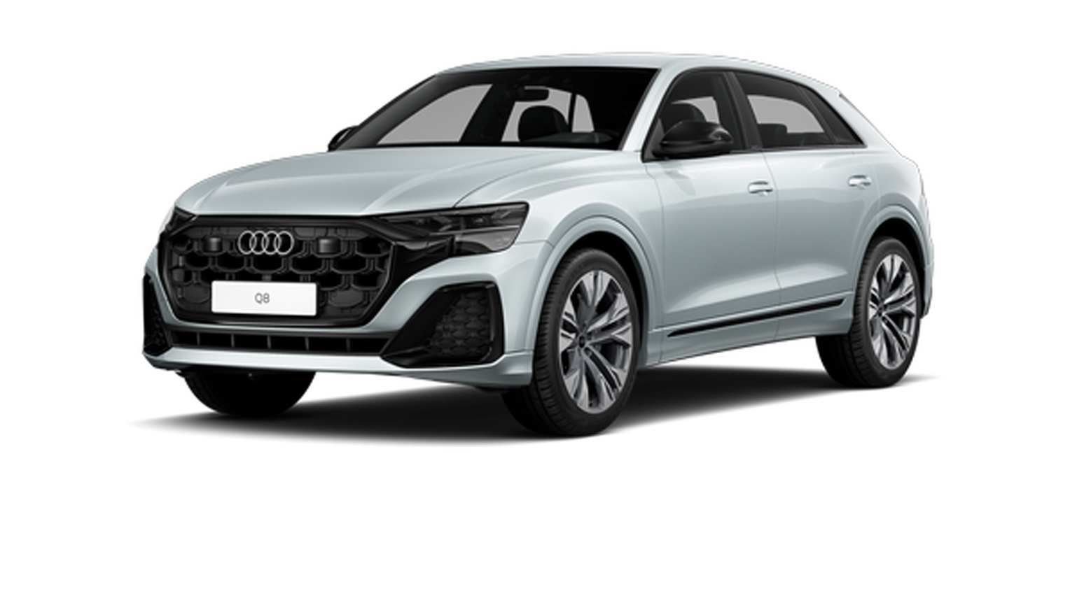 grauer Audi Q8 SUV 