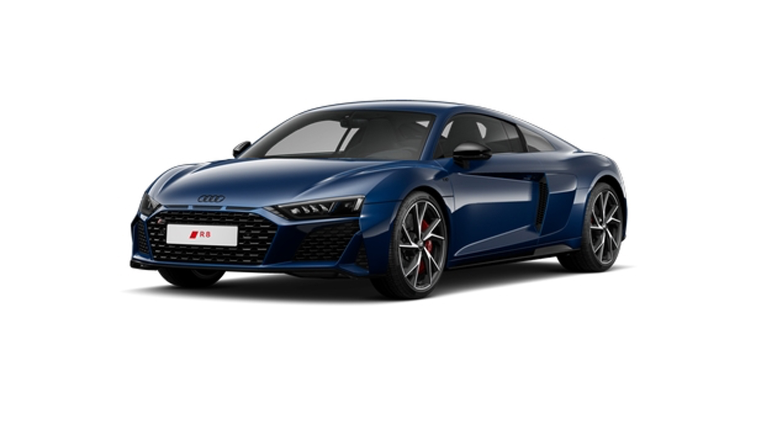 blaues Audi R8 Coup&eacute; V10 performance RWD 