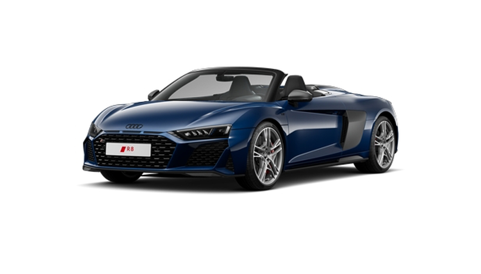 blauer Audi R8 Spyder V10 performance quattro 