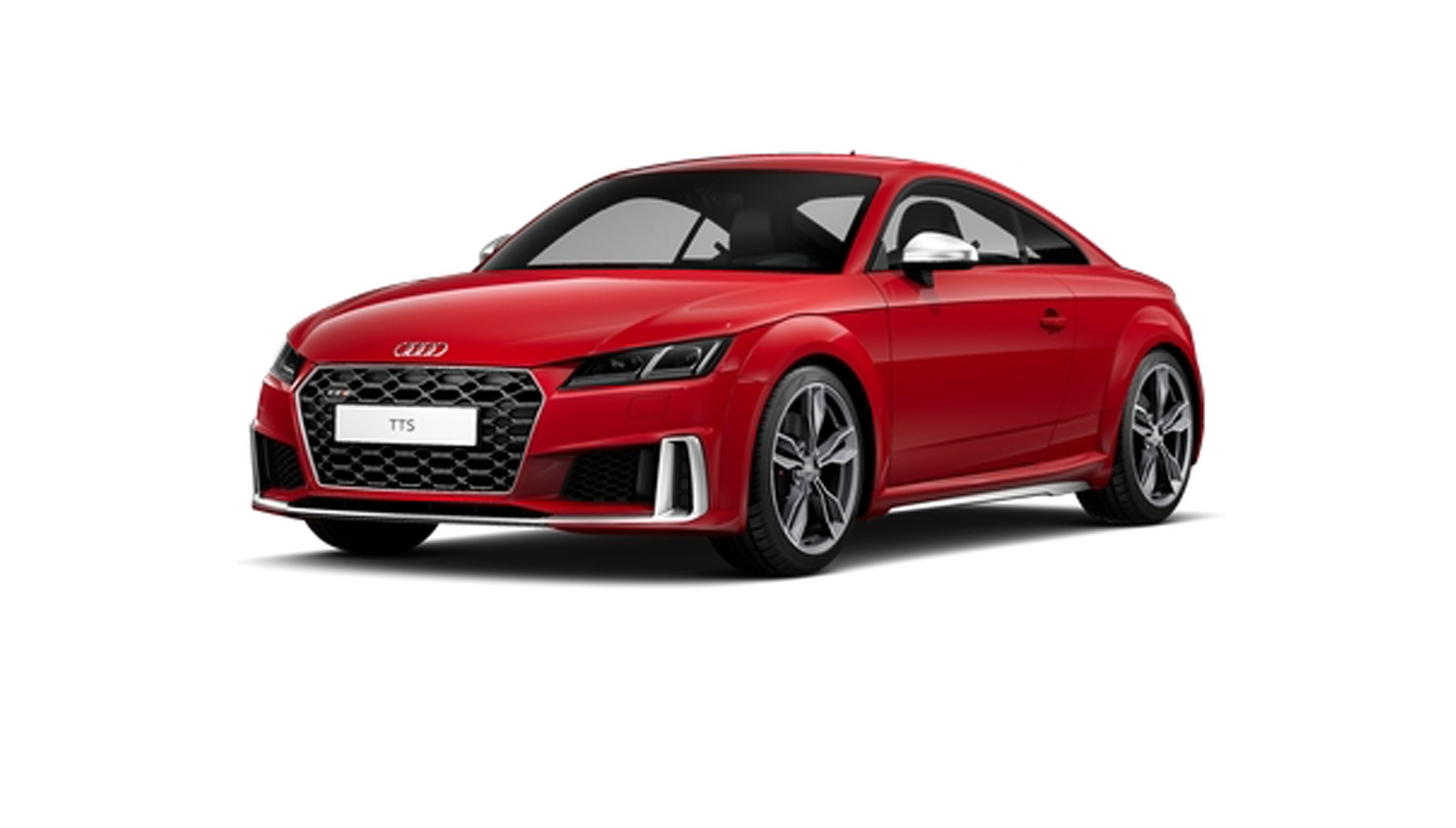 rotes Audi TTS Coup&eacute; TFSI 
