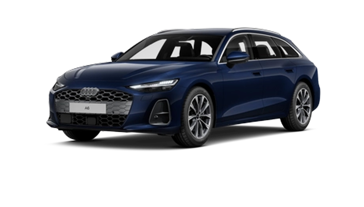 blauer Audi A6 Avant 