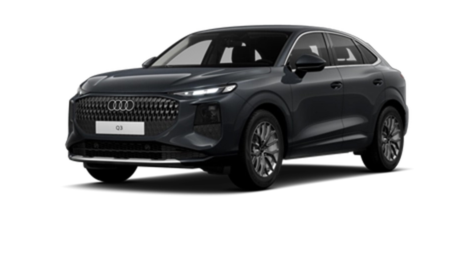 dunkelgrauer Audi Q3 Sportback 