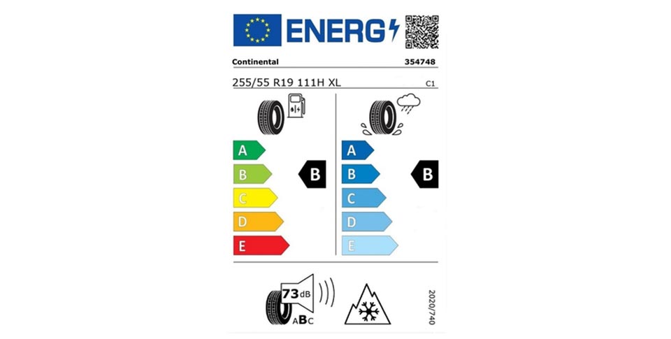 Audi Q7 Reifenlabel