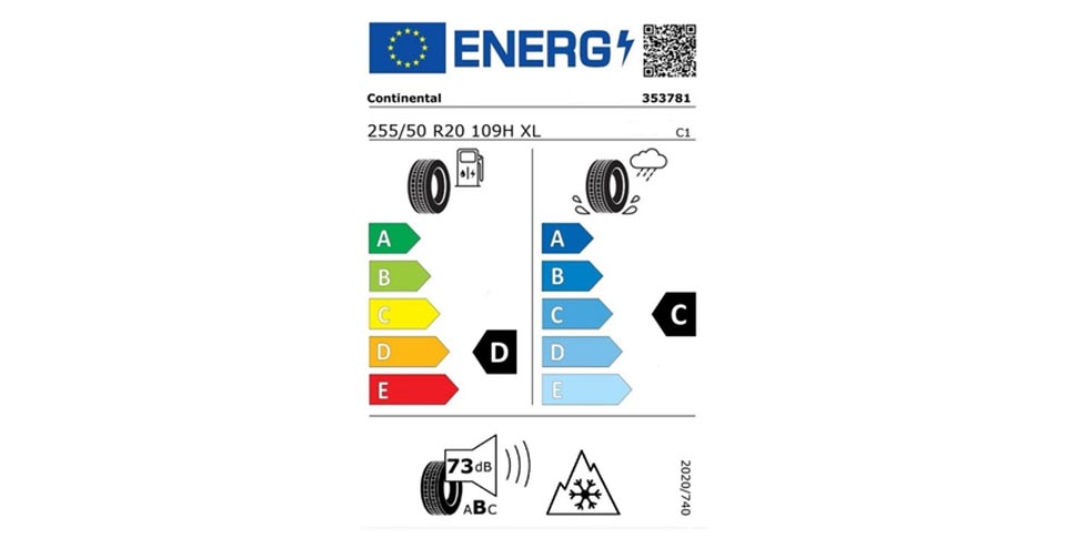 Audi e-tron Reifenlabel