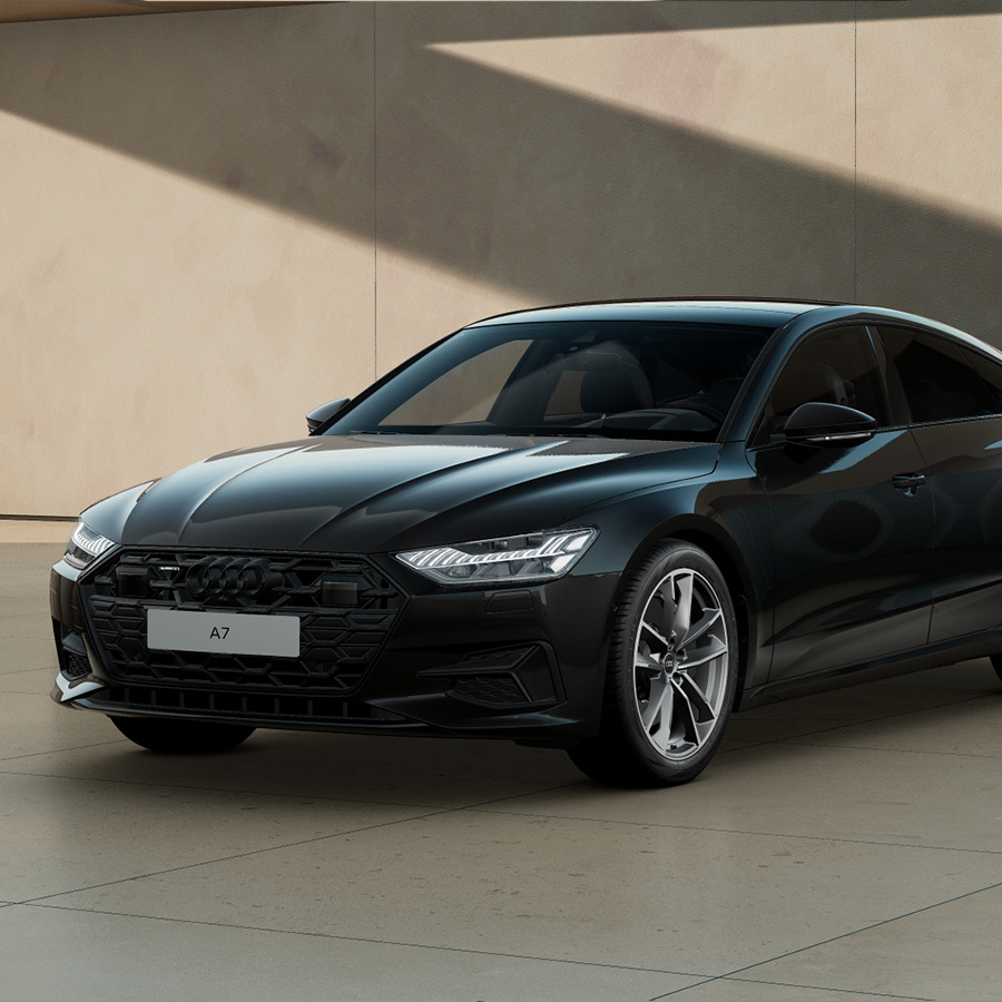 Audi A7 Sportback seitliche Frontansicht