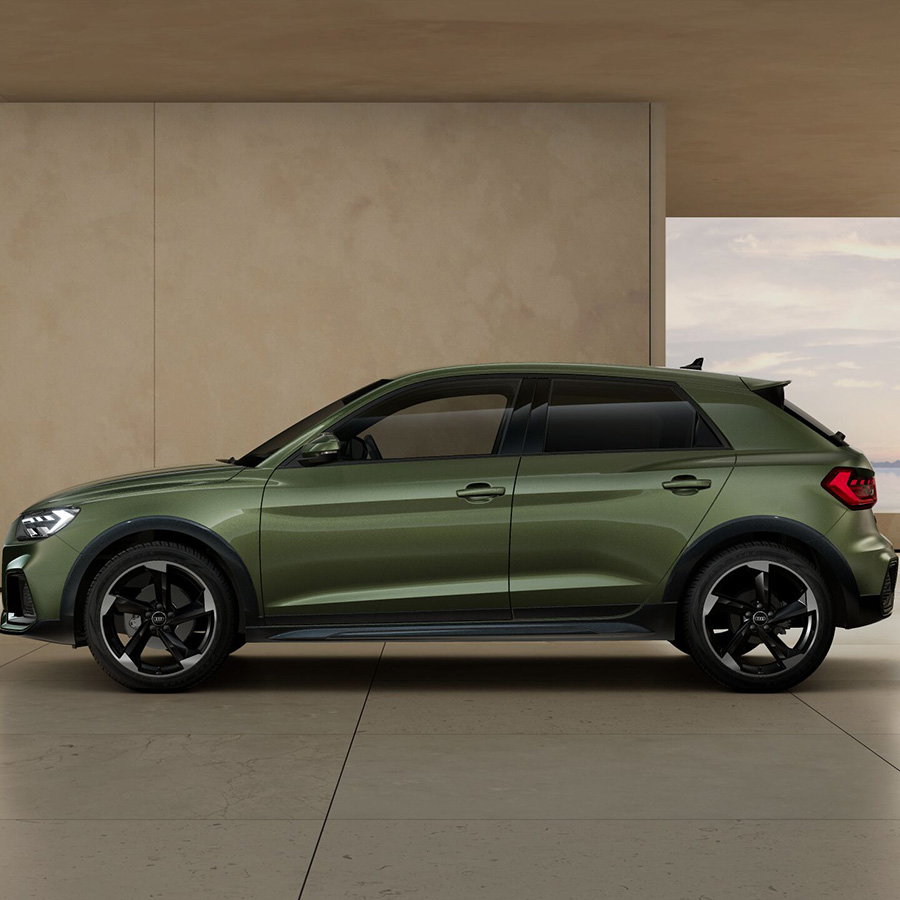 Der Audi A1 allstreet in der Seitenansicht.