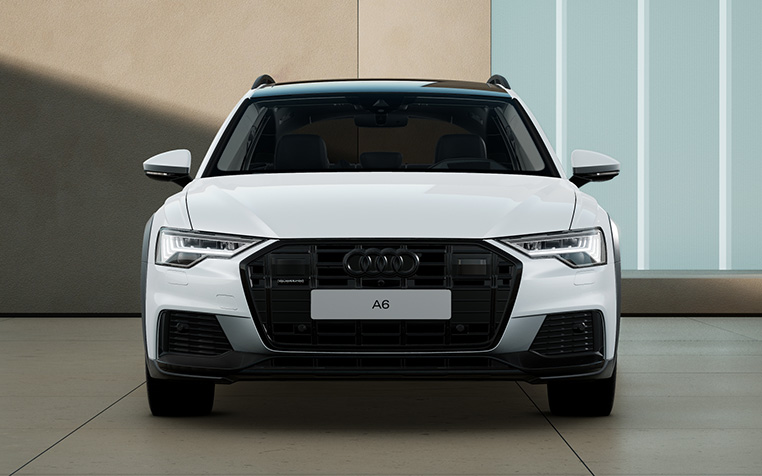 Audi A6 allroad in Gletscherwei&szlig; Metallic Front