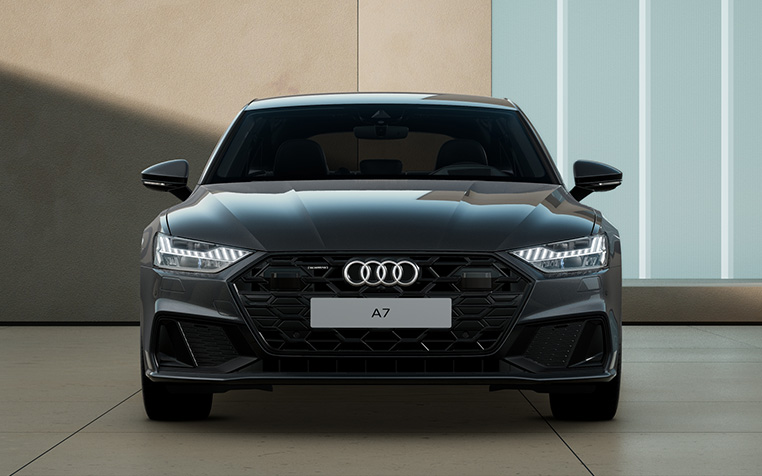 Audi A7 Sportback TFSi e in Daytonagrau Perleffekt Front
