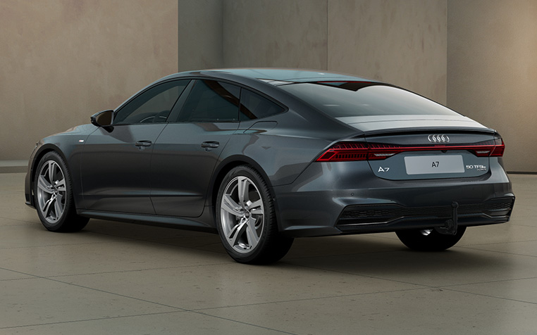Audi A7 Sportback TFSI e in Daytonagrau Perleffekt Heck