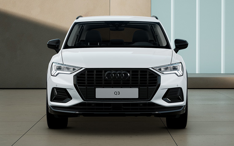 Wei&szlig;er Audi Q3 Front