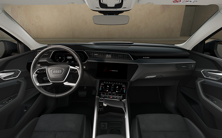 Interieur vom Audi Q8 SUV e-tron.